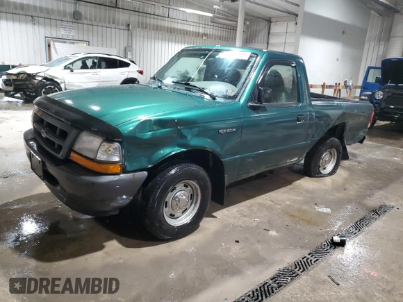 1999 Ford Ranger XL with VIN 1FTYR10C0XTA95757, listed as a Copart auction lot 87894985 with 111,692 mi miles and Salvage Title. Bid and sale history available at carsss.com. Image 1.