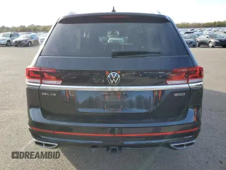 2021 Volkswagen Atlas SEL R-Line with VIN 1V2SR2CA2MC571328, listed as a Copart auction lot 43605135 with 44,290 mi miles and Salvage title. Bid and sale history available at DreamBid. Image 6.