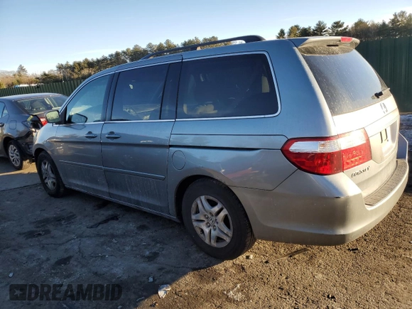 2007 Honda Odyssey EX with VIN 5FNRL38477B032284, listed as a Copart auction lot 42207095 with 190,362 mi miles and Salvage Title. Bid and sale history available at carsss.com. Image 2.