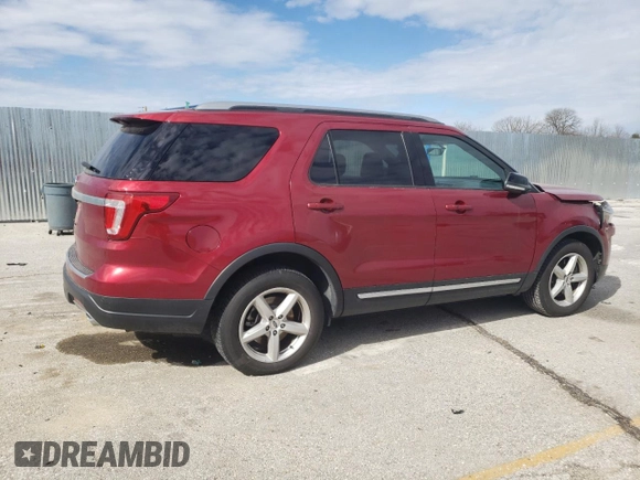 2018 Ford Explorer XLT with VIN 1FM5K7D85JGC04709, listed as a Copart auction lot 50596605 with 118,714 mi miles and Salvage Title. Bid and sale history available at DreamBid. Image 3.