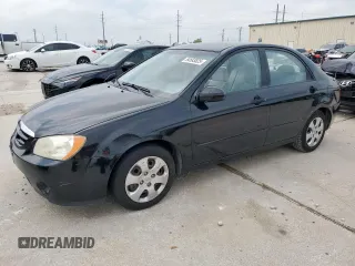 2006 Kia Spectra EX z VIN KNAFE121665281639, wystawiony jako Copart lot #54583825 z przebiegiem 121 167 mil mil oraz Szkoda całkowita • Salvage title. Historia ofert i sprzedaży dostępna na DreamBid. Obrazek 1.