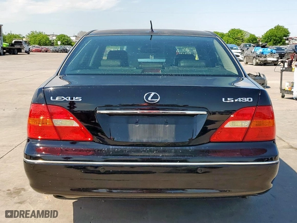 2003 Lexus LS 430 with VIN JTHBN30F530116362, listed as a Copart auction lot 52975725 with 254,221 mi miles and Salvage Title. Bid and sale history available at carsss.com. Image 6.