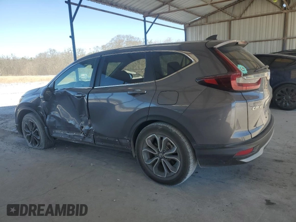 2020 Honda CR-V EX-L with VIN 5J6RW1H80LL007260, listed as a Copart auction lot 47457135 with 95,558 mi miles and Salvage Title. Bid and sale history available at carsss.com. Image 2.