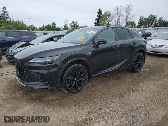 2023 Lexus RX 500h F Sport Performance z VIN 2T2BCMEA7PC008410, wystawiony jako Copart lot #62013635 z przebiegiem 7 720 mil mil oraz Czysty tytuł • Clean title. Historia ofert i sprzedaży dostępna na DreamBid. Obrazek 1.