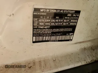 2015 Mercedes-Benz GLA 250 z VIN WDCTG4EB0FJ162587, wystawiony jako Copart lot #51152635 z przebiegiem 135 659 mil mil oraz Szkoda całkowita • Salvage title. Historia ofert i sprzedaży dostępna na DreamBid. Obrazek 15.