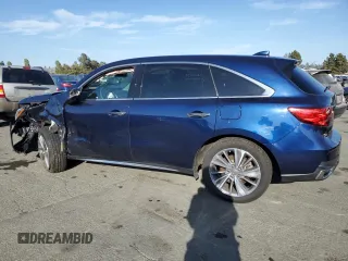 2018 Acura MDX Technology with VIN 5J8YD4H50JL007076, listed as a Copart auction lot 60332535 with 37,540 mi miles and Salvage title. Bid and sale history available at DreamBid. Image 2.