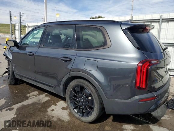2022 Kia Telluride SX with VIN 5XYP5DHC2NG297649, listed as a Copart auction lot 54086565 with 26,111 mi miles and Salvage title. Bid and sale history available at DreamBid. Image 2.