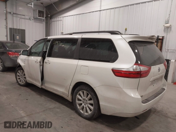 2017 Toyota Sienna XLE с VIN 5TDDZ3DC5HS162874, выставлен на аукционе IAAI как лот 41373496 с пробегом 108 043 миль миль и . История ставок и продаж доступна на DreamBid. Изображение 3.