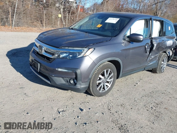 2019 Honda Pilot EX-L with VIN 5FNYF6H5XKB051708, listed as a IAAI auction lot 41270729 with 75,094 mi miles. Bid and sale history available at carsss.com. Image 2.