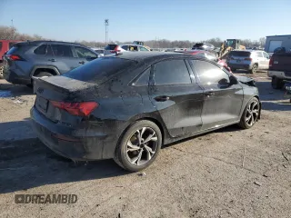 2023 Audi A3 Premium with VIN WAUAUDGY8PA110579, listed as a Copart auction lot 46062605 with 38,493 mi miles and Salvage Title. Bid and sale history available at carsss.com. Image 3.