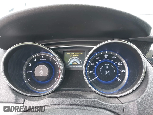 2014 Hyundai Sonata SE with VIN 5NPEC4AC3EH876729, listed as a IAAI auction lot 42040799 with 50,395 mi miles and . Bid and sale history available at DreamBid. Image 7.
