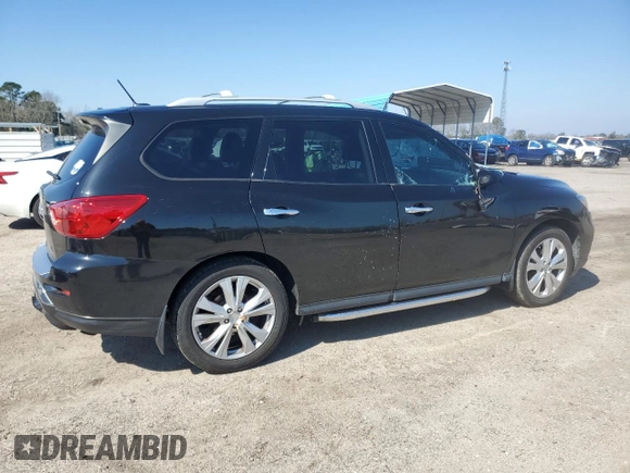 2018 Nissan Pathfinder SL with VIN 5N1DR2MN0JC675710, listed as a Copart auction lot 45535055 with 158,864 mi miles and Non Repairable. Bid and sale history available at carsss.com. Image 3.