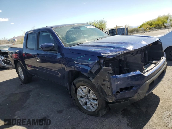 2022 Nissan Frontier S with VIN 1N6ED1EJXNN615051, listed as a Copart auction lot 54956615 with 46,826 mi miles and Salvage title. Bid and sale history available at DreamBid. Image 4.