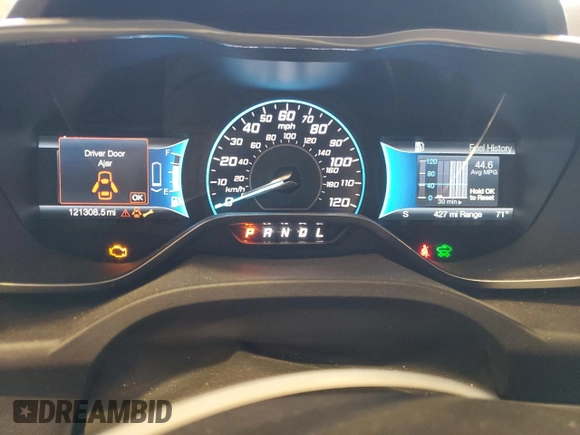 2015 Ford C-Max Energi SEL with VIN 1FADP5CU3FL119103, listed as a Copart auction lot 51392184 with 121,308 mi miles. Bid and sale history available at carsss.com. Image 9.