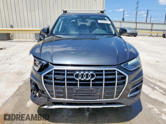 2021 Audi Q5 Premium with VIN WA1AAAFY2M2004785, listed as a Copart auction lot 56500595 with 79,376 mi miles and Salvage title. Bid and sale history available at DreamBid. Image 5.