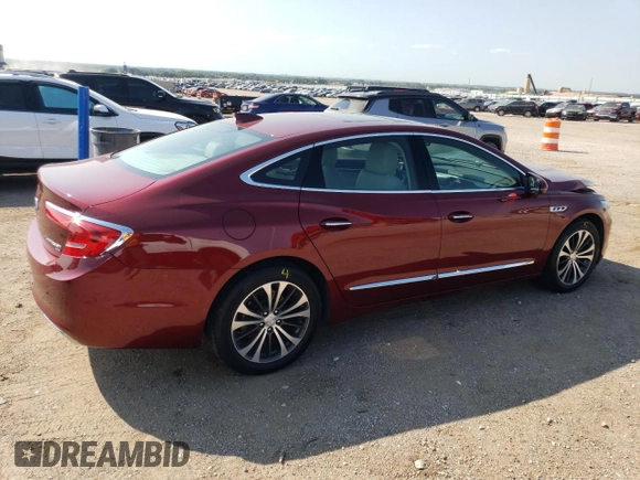 2017 Buick LaCrosse Premium with VIN 1G4ZS5SS1HU142032, listed as a Copart auction lot 69281554 with 17,820 mi miles and Clean Title. Bid and sale history available at carsss.com. Image 3.