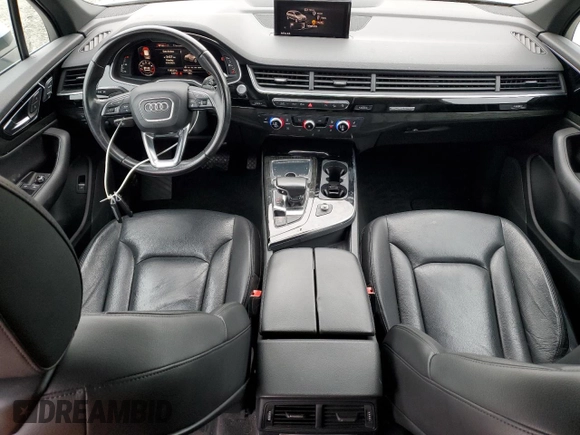 2017 Audi Q7 Premium Plus with VIN WA1LAAF78HD006664, listed as a Copart auction lot 55680185 with 116,227 mi miles and Salvage Title. Bid and sale history available at DreamBid. Image 8.