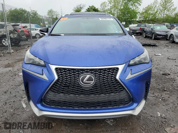 2016 Lexus NX 200t with VIN JTJYARBZ7G2024520, listed as a Copart auction lot 56489115 with Not provided miles and Salvage title. Bid and sale history available at DreamBid. Image 5.