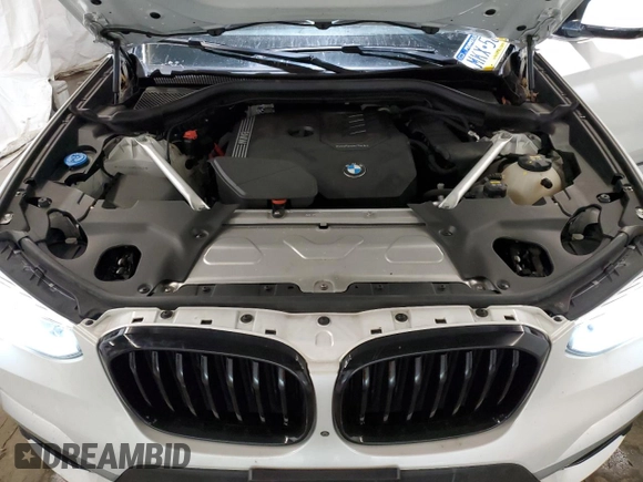 2021 BMW X3 xDrive30i with VIN 5UXTY5C06M9E17026, listed as a Copart auction lot 46470565 with 34,166 mi miles and Salvage Title. Bid and sale history available at DreamBid. Image 12.