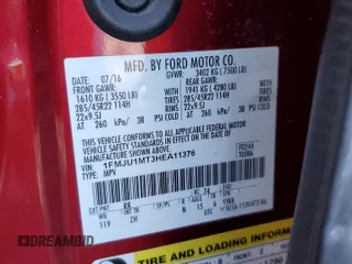 2017 Ford Expedition Platinum с VIN 1FMJU1MT3HEA11376, выставлен на аукционе Copart как лот 74116014 с пробегом 58 691 миль миль и Списание • Salvage title. История ставок и продаж доступна на DreamBid. Изображение 13.