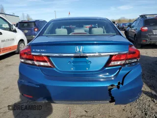 2015 Honda Civic EX with VIN 19XFB2F86FE220529, listed as a Copart auction lot 50651125 with 105,982 mi miles and Salvage Title. Bid and sale history available at DreamBid. Image 6.