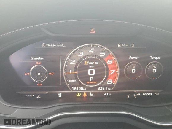 2019 Audi RS 5 Sportback z VIN WUABWCF55KA900422, wystawiony jako Copart lot #39042624 z przebiegiem 18 106 mil mil oraz . Historia ofert i sprzedaży dostępna na DreamBid. Obrazek 9.