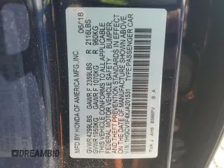 2018 Honda Accord EX z VIN 1HGCV1F4XJA201531, wystawiony jako Copart lot #59011995 z przebiegiem 180 265 mil mil oraz Szkoda całkowita • Salvage title. Historia ofert i sprzedaży dostępna na DreamBid. Obrazek 13.