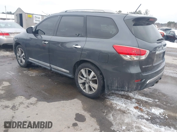2013 Nissan Pathfinder SL with VIN 5N1AR2MM2DC632288, listed as a IAAI auction lot 41499281 with 120,182 mi miles and . Bid and sale history available at DreamBid. Image 3.