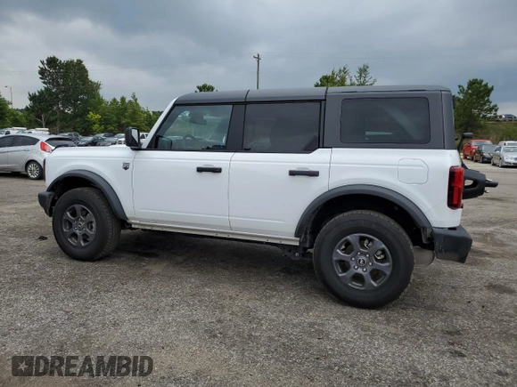 2024 Ford Bronco Big Bend with VIN 1FMDE7BH1RLA78163, listed as a Copart auction lot 59555735 with 15,291 mi miles and Salvage title. Bid and sale history available at DreamBid. Image 2.