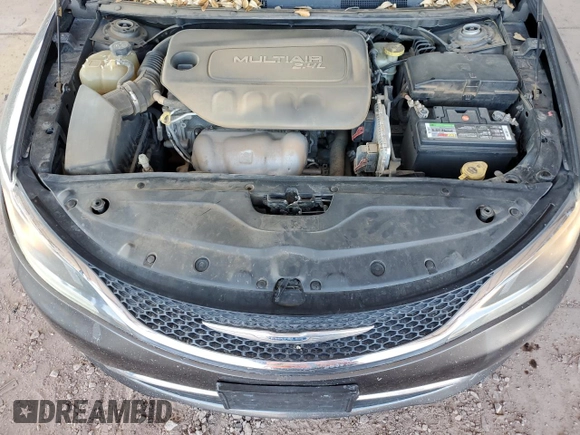 2015 Chrysler 200 Limited with VIN 1C3CCCAB1FN689794, listed as a Copart auction lot 52044585 with 104,410 mi miles and Salvage Title. Bid and sale history available at carsss.com. Image 11.