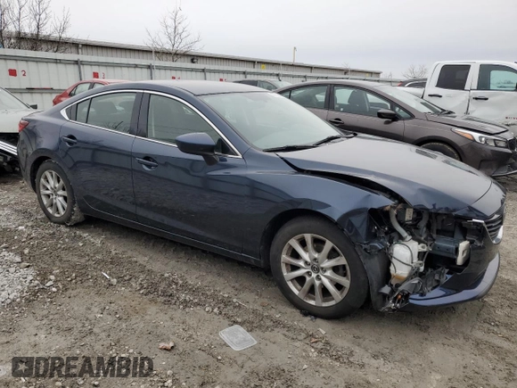 2015 Mazda 6 i Sport with VIN JM1GJ1U57F1203350, listed as a Copart auction lot 43752845 with 134,878 mi miles and Salvage Title. Bid and sale history available at carsss.com. Image 4.