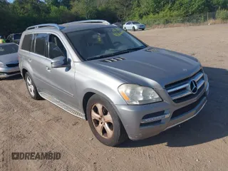 2011 Mercedes-Benz GL-Class GL 450 with VIN 4JGBF7BE8BA671420, listed as a IAAI auction lot 42064096 with 182,622 mi miles. Bid and sale history available at carsss.com. Image 1.