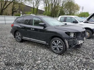 2018 Nissan Pathfinder SL z VIN 5N1DR2MM7JC664789, wystawiony jako Copart lot #55627295 z przebiegiem 95 165 mil mil oraz Szkoda całkowita • Salvage title. Historia ofert i sprzedaży dostępna na DreamBid. Obrazek 4.