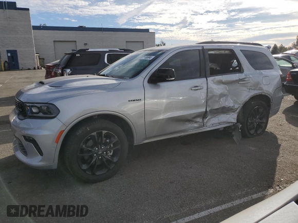 2023 Dodge Durango R/T Plus z VIN 1C4SDHCTXPC685988, wystawiony jako Copart lot #87110694 z przebiegiem 15 216 mil mil oraz Szkoda całkowita • Salvage title. Historia ofert i sprzedaży dostępna na DreamBid. Obrazek 1.