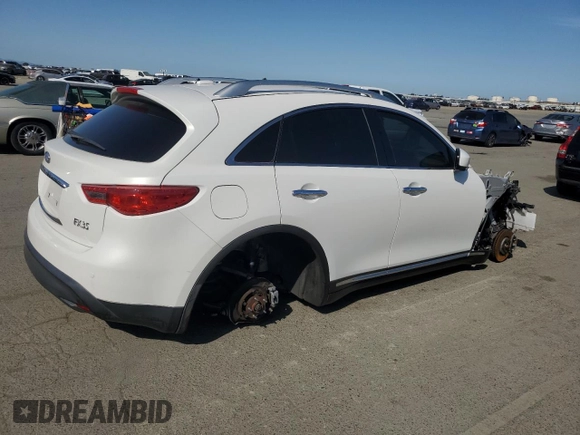 2012 Infiniti FX with VIN JN8AS1MW7CM152071, listed as a Copart auction lot 52519145 with 148,657 mi miles and Salvage title. Bid and sale history available at DreamBid. Image 3.