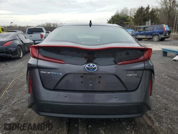 2020 Toyota Prius Prime LE with VIN JTDKARFP2L3133408, listed as a Copart auction lot 51582655 with 41,129 mi miles and Salvage Title. Bid and sale history available at carsss.com. Image 6.