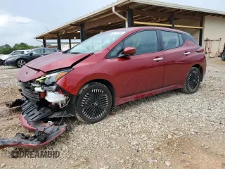 2023 Nissan LEAF SV Plus with VIN 1N4CZ1CV4PC555628, listed as a Copart auction lot 61274595 with 28,424 mi miles and Salvage title. Bid and sale history available at DreamBid. Image 1.