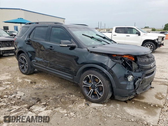 2015 Ford Explorer Sport with VIN 1FM5K8GT3FGB66510, listed as a Copart auction lot 63318495 with 211,711 mi miles and Salvage title. Bid and sale history available at DreamBid. Image 4.