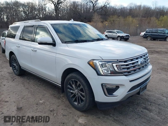 2019 Ford Expedition Max Limited with VIN 1FMJK2AT3KEA17685, listed as a IAAI auction lot 41970087 with 122,659 mi miles and . Bid and sale history available at DreamBid. Image 1.