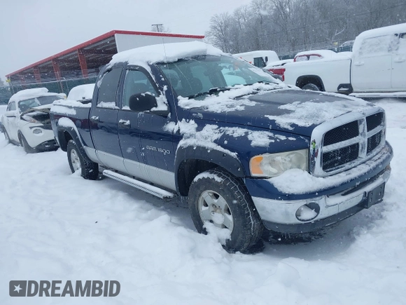 2004 Dodge 1500 SLT with VIN 1D7HU18N14S773105, listed as a IAAI auction lot 41247050 with 109,457 mi miles and . Bid and sale history available at carsss.com. Image 1.