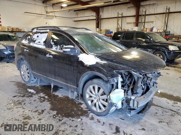 2008 Mazda CX-9 Sport with VIN JM3TB28A880162381, listed as a Copart auction lot 45587605 with 283,972 mi miles and Salvage Title. Bid and sale history available at DreamBid. Image 4.