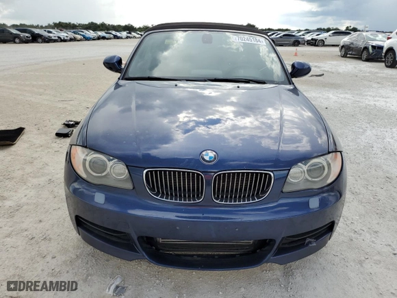 2011 BMW 1 Series 135i with VIN WBAUN7C58BVM24175, listed as a Copart auction lot 70245184 with 0 mi miles and Salvage Title. Bid and sale history available at carsss.com. Image 5.