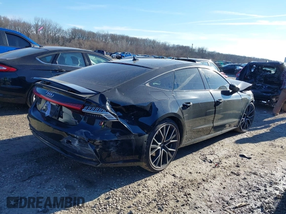 2019 Audi A7 Prestige with VIN WAUV2AF23KN092318, listed as a IAAI auction lot 38290780 with 22,949 mi miles and . Bid and sale history available at DreamBid. Image 4.