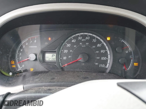 2014 Toyota Sienna L with VIN 5TDZK3DC2ES429684, listed as a IAAI auction lot 41529309 with 112,190 mi miles. Bid and sale history available at carsss.com. Image 15.