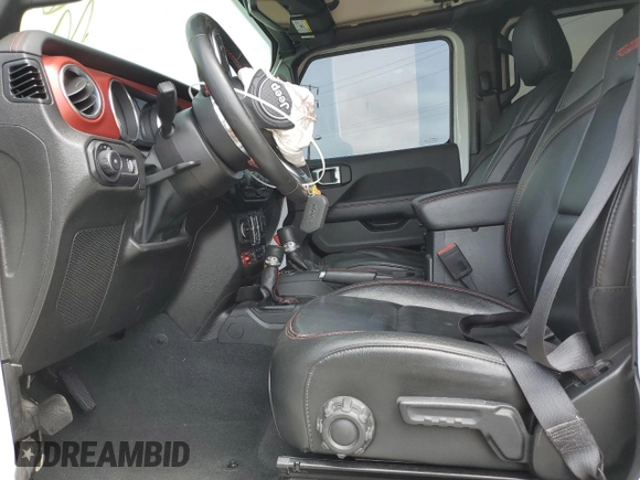 2023 Jeep Wrangler Rubicon with VIN 1C4HJXFG3PW691724, listed as a Copart auction lot 50985745 with 32,377 mi miles and Salvage title. Bid and sale history available at DreamBid. Image 7.