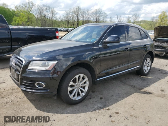 2014 Audi Q5 Premium with VIN WA1CFAFP0EA041083, listed as a Copart auction lot 55646555 with 143,333 mi miles and Clean title. Bid and sale history available at DreamBid. Image 1.