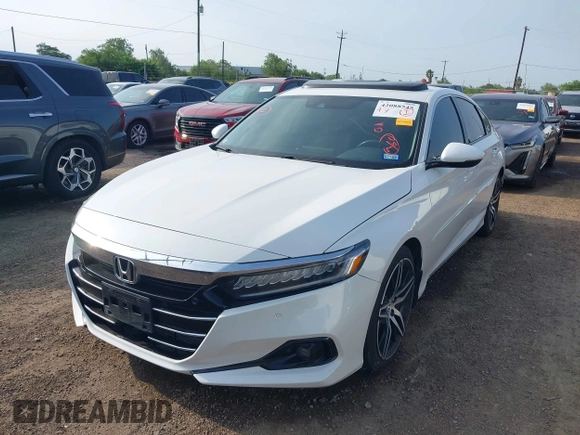 2021 Honda Accord Touring with VIN 1HGCV2F9XMA005191, listed as a IAAI auction lot 42088545 with 169,611 mi miles and . Bid and sale history available at DreamBid. Image 6.