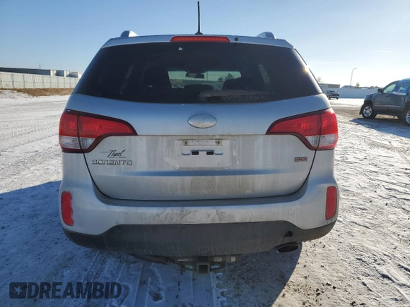 2014 Kia Sorento LX with VIN 5XYKTDA7XEG541478, listed as a Copart auction lot 86410184 with 122,986 mi miles and Salvage Title. Bid and sale history available at carsss.com. Image 6.