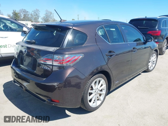 2012 Lexus CT 200h with VIN JTHKD5BH9C2062310, listed as a IAAI auction lot 42632695 with 144,451 mi miles and . Bid and sale history available at DreamBid. Image 4.