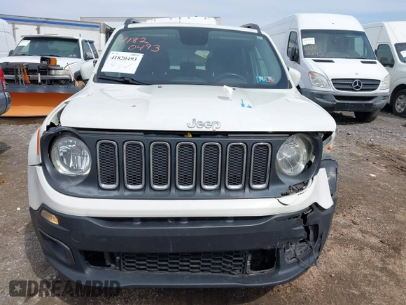 2016 Jeep Renegade Latitude with VIN ZACCJABT6GPC42190, listed as a IAAI auction lot 41820493 with 150,085 mi miles and . Bid and sale history available at DreamBid. Image 12.